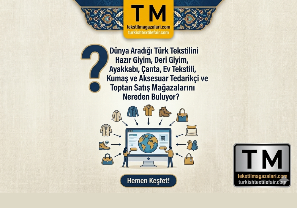 Dünya Aradığı Türk Tekstilini Hazır Giyim, Deri Giyim, Ayakkabı, Çanta, Ev Tekstili, Kumaş ve Aksesuar Tedarikçi ve Toptan Satış Mağazalarını Nereden Buluyor?