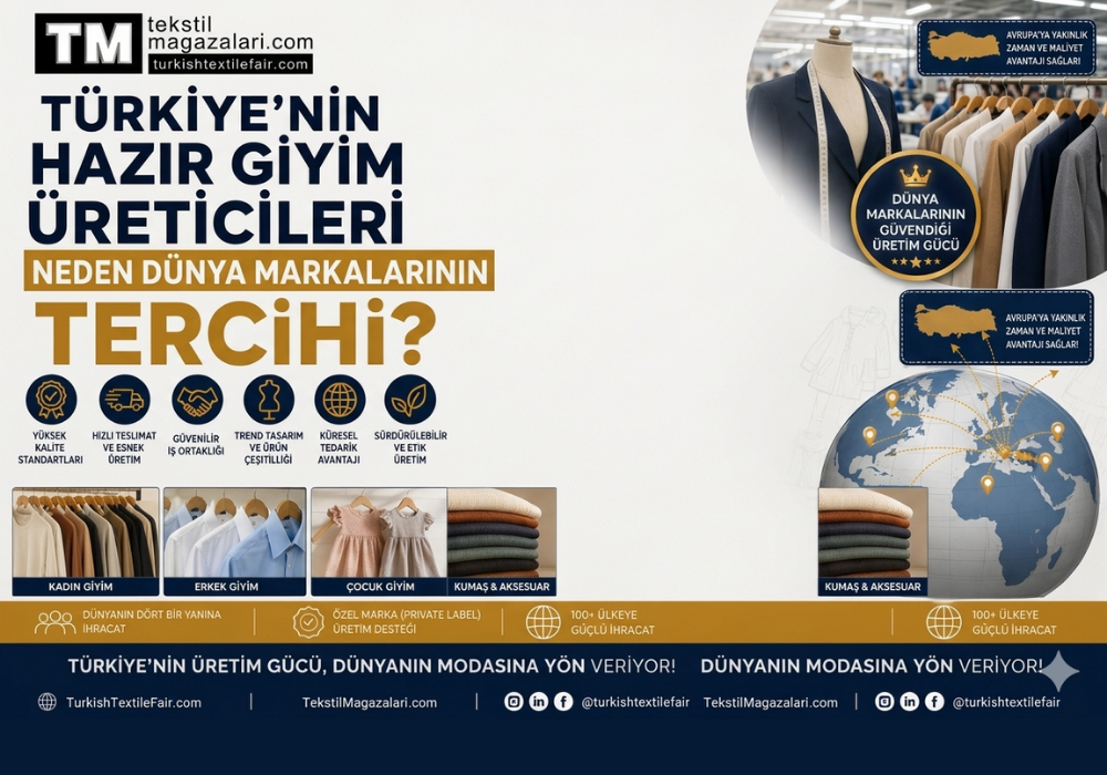 Türkiye'nin Hazır Giyim Üreticileri Neden Dünya Markalarının Tercihi? Kalite, Hız ve Küresel Tedarik Gücünün Sırrı