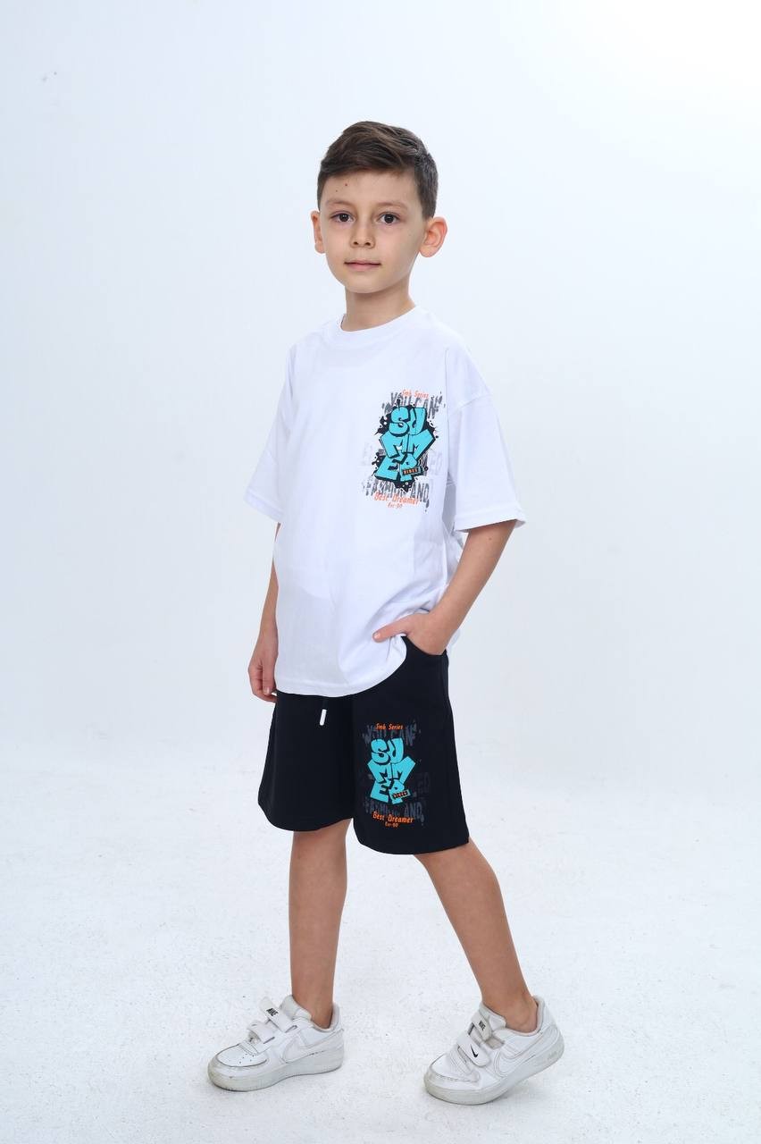 ERKEK ÇOCUK ŞORTLU TAKIM - 7034