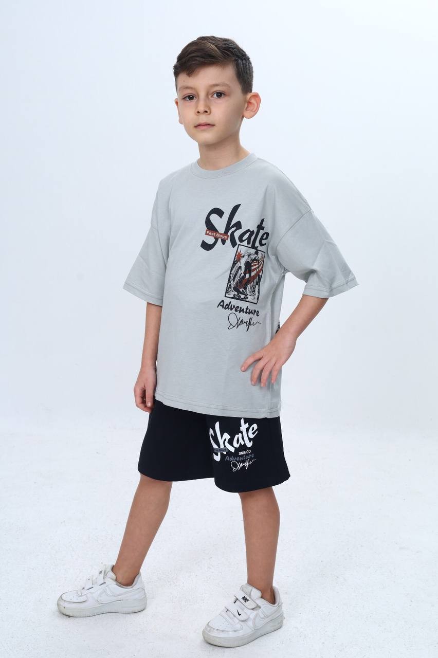 ERKEK ÇOCUK ŞORTLU TAKIM - 7035