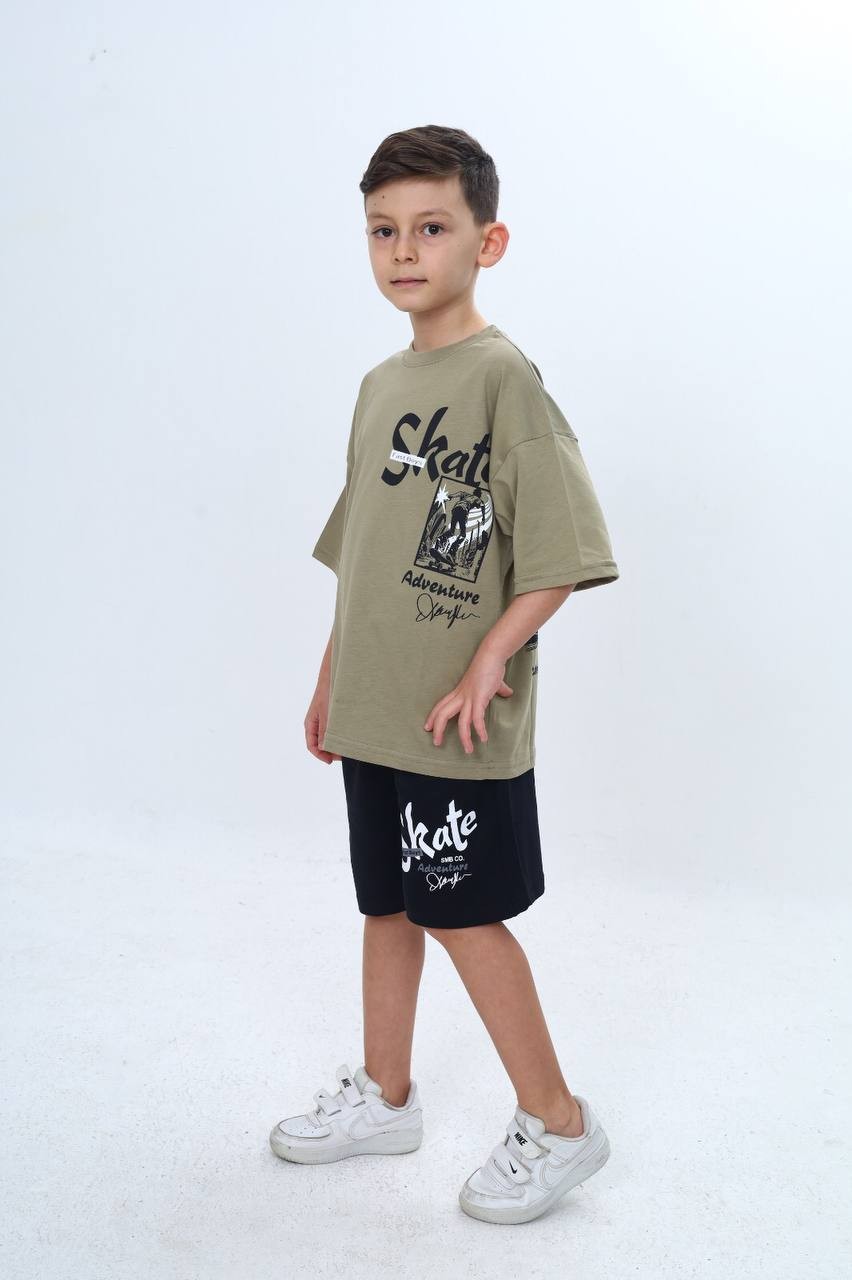 ERKEK ÇOCUK ŞORTLU TAKIM - 7035